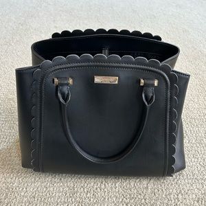 Kate Spade Black Scalloped Bag Crossbody Satchel